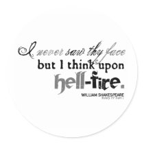 Henry IV "hell-fire" Insult (B&W version) stickers by shakespeareshoppe Henry IV "hell-fire" Insult (B&W version) stickers