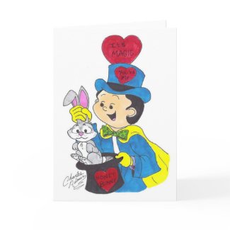 Henry magic valentine card