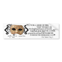 Henry V Quote Bumper Stickers