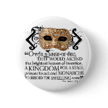 Henry V Quote Pinback Button
