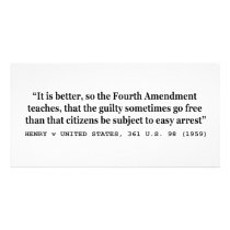 HENRY v UNITED STATES 361 US 98 1959 4th Amendment Custom Photo Card