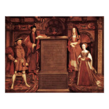 Henry Vii, Elizabeth Of York, Henry Viii And Jane Personalized Invite