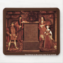 Henry Vii, Elizabeth Of York, Henry Viii And Jane Mousepad