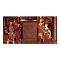 Henry Vii, Elizabeth Of York, Henry Viii And Jane Custom Photo Card