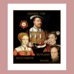 Henry VIII and his three children posters