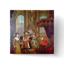 Henry VIII  introducing Anne Boleyn at court Pinback Button
