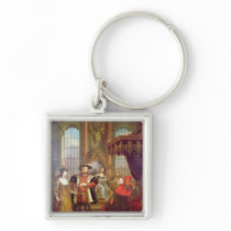 Henry VIII  introducing Anne Boleyn at court Keychain