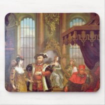 Henry VIII  introducing Anne Boleyn at court Mousepads