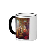 Henry VIII  introducing Anne Boleyn at court Coffee Mug