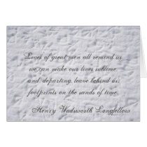 Henry Wadsworth Longfellow , Lives of g... cards
