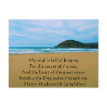 Henry Wadsworth Longfellow Spiritual Quote Post Card