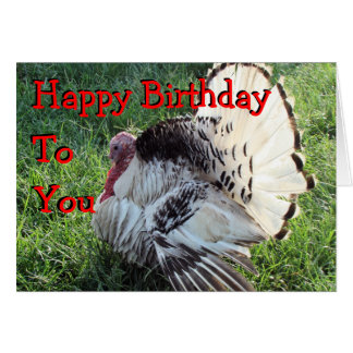 Happy Birthday Turkey Cards, Happy Birthday Turkey Card Templates, Postage, Invitations ...