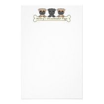 Henry's Dreamland Pugs stationery