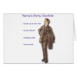 Henry's Party Checklist Greeting Card