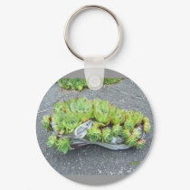 Hens & Chicks in Training (shoe) ~ keychain