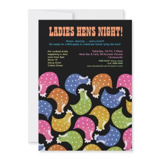 Hens Night Bachelorette Party Wedding Invite invitation