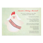 Hen's Party Funny Chicken Illustrated Invite