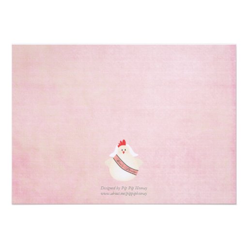 Hen's Party Funny Chicken Illustrated Invite