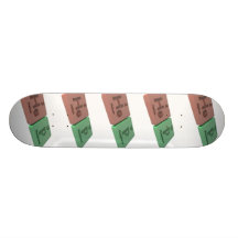 Hep as He Helium and P Phosphorus Custom Skateboard