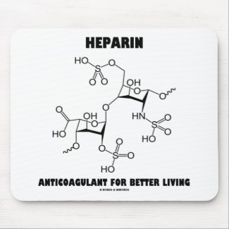 Heparin Anticoagulant For Better Living (Molecule) mousepad
