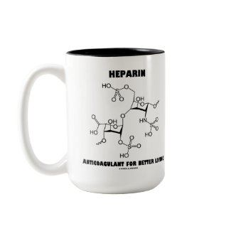 Heparin Anticoagulant For Better Living (Molecule) mug