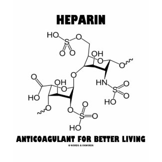 Heparin Anticoagulant For Better Living (Molecule) shirt