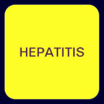 Hepatitis Medical Chart Labels stickers
