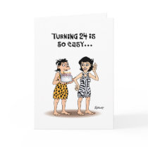Her 24th Birthday Greeting Greeting Cards