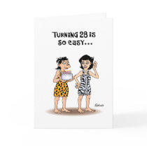 Her 28th Birthday Greeting Greeting Cards