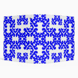 Her Cute Girly Style Blue & White Damask Girls Binders
