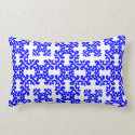 Her Cute Girly Style Blue & White Damask Girls mojo_throwpillow