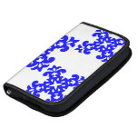 Her Cute Girly Style Blue & White Damask Girls Folio Planner