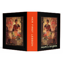 Her first lesson binders, Mom's recipes binders by fine_stationery Her first lesson binders, Mom's recipes binders