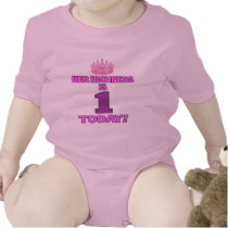 Her Highness Is ONE Today t-shirts