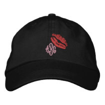 Her Kiss Custom Monogrammed Embroidered Hat embroidered hats by mothersdaytshirts Her Kiss Custom Monogrammed Embroidered Hat embroidered hats