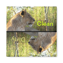 Her Majesty: The Lioness Dishwasher Magnet magnets