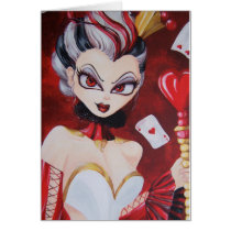 Her Majesty... The Queen of Hearts Greeting Card cards