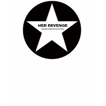 HER REVENGE girls black star (front) t-shirts
