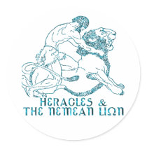 Heracles & The Nemean Lion stickers