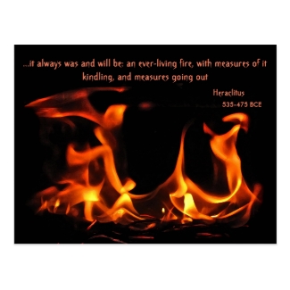 Heraclitus Everlasting Fire Postcard