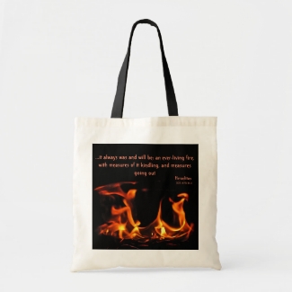 Heraclitus Everlasting Fire Tote Bag