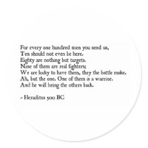 Heraclitus Quote stickers