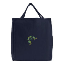Heraldic Corner Embroidered Tote Bag