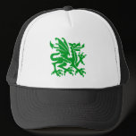 Heraldic Dragon 01 - Grass Green hats