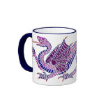 Heraldic Dragon Blue/Purple mugs