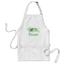 Heraldic Dragon (Green) - Apron #2