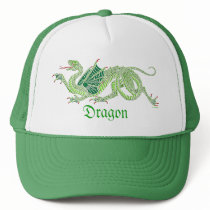 Heraldic Dragon (Green) - Hat #1 by bontondesigns Heraldic Dragon (Green) - Hat #1