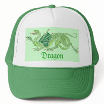 Heraldic Dragon (Green) - Hat #2 by bontondesigns Heraldic Dragon (Green) - Hat #2