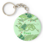 Heraldic Dragon (Green) - Keychain