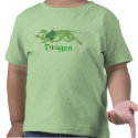 Heraldic Dragon (Green) - Kid's T-Shirt #1